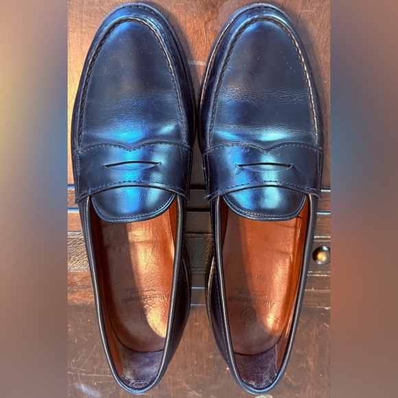 Allen Edmonds Patriot Penny Loafers Black Leather USA Mens Size 9 D main image 7